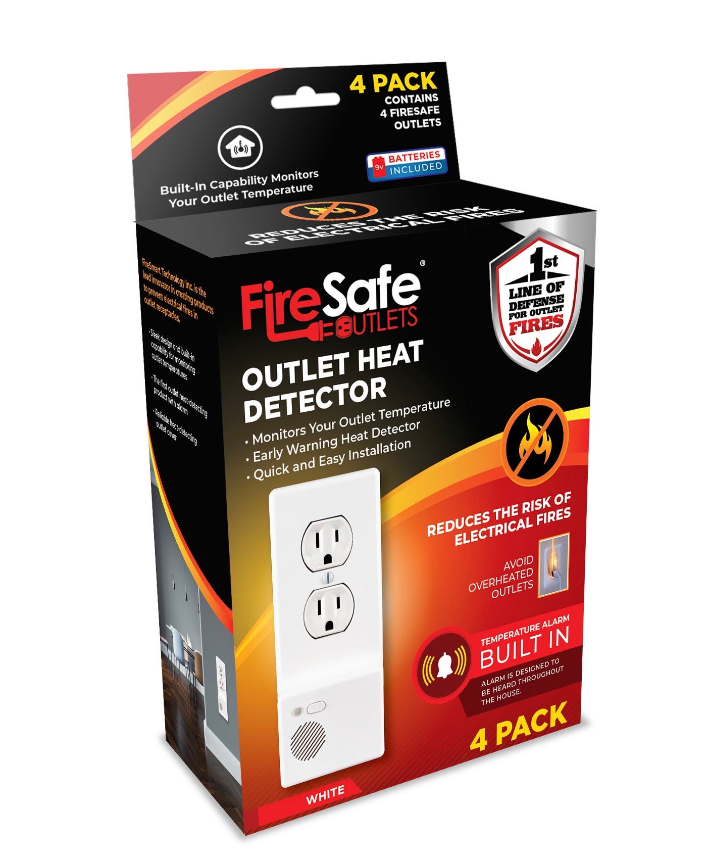 FireSafe Outlets - 4 Pack