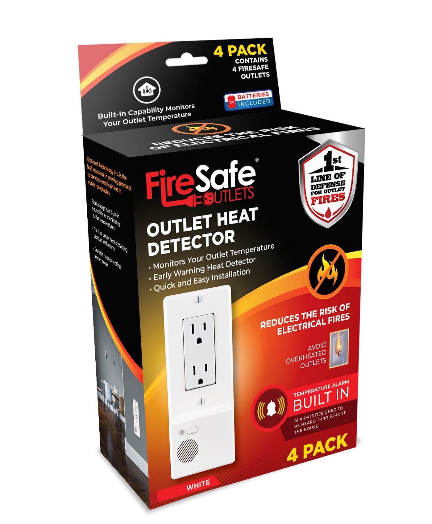 FireSafe Outlets - 4 Pack